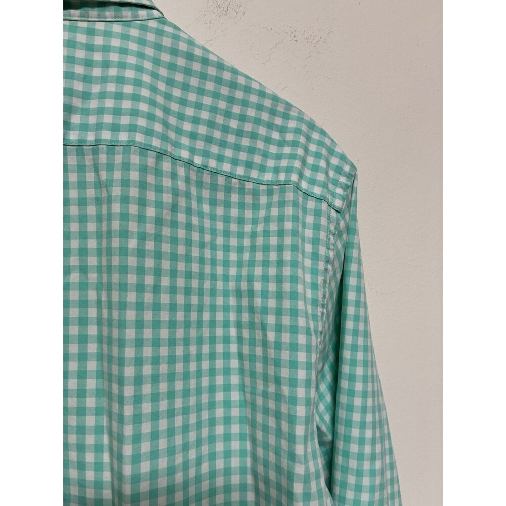 Vineyard Vines Men’s Turquoise Plaid Long Sleeve Classic Fit Tucker Size Medium - Picture 11 of 12
